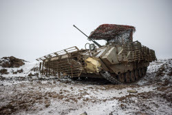 Russian tank crews undergo combat training in Lugansk People's Republic