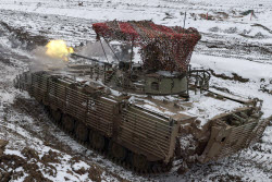 Russian tank crews undergo combat training in Lugansk People's Republic