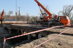 Ремонт моста в Макеевке
