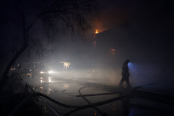 Пожар в пансионате в станице Благовещенская