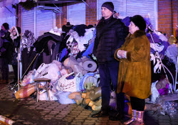 Пожар на центральном рынке в Симферополе