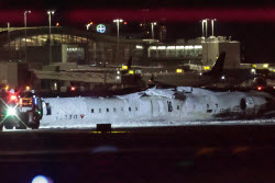 Delta Air Lines plane crashes at Toronto Pearson Airport