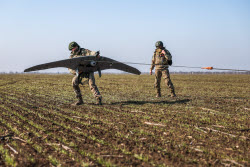 Supercam recon drone crew in Kherson Region, Russia