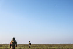 Supercam recon drone crew in Kherson Region, Russia