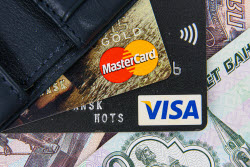 Visa and Mastercard cards