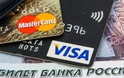 Visa and Mastercard cards