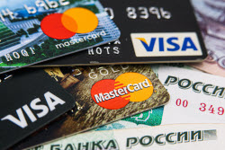 Visa and Mastercard cards
