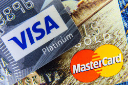 Visa and Mastercard cards