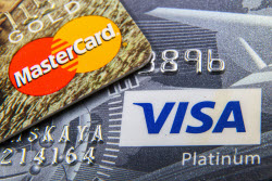 Visa and Mastercard cards