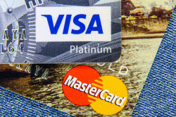 Visa and Mastercard cards