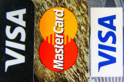 Visa and Mastercard cards
