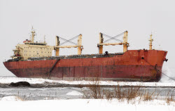 Chinese cargo ship ran aground off Sakhalin coast
