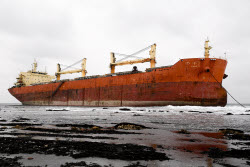 Chinese cargo ship ran aground off Sakhalin coast