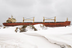 Chinese cargo ship ran aground off Sakhalin coast