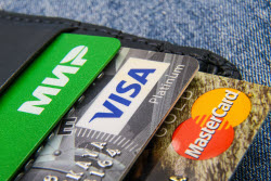 Visa and Mastercard cards