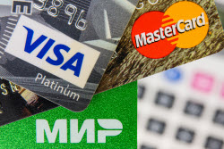 Visa and Mastercard cards