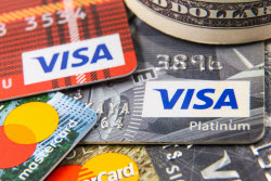 Visa and Mastercard cards