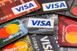 Visa and Mastercard cards
