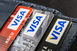 Visa and Mastercard cards