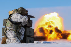 Combat training of Russian Army assault units in Lugansk People's Republic