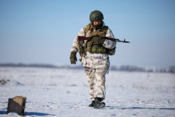Combat training of Russian Army assault units in Lugansk People's Republic