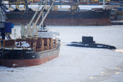 Yakutsk diesel-electric submarine in St Petersburg