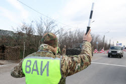 Работа инспекторов ВАИ в Запорожской области
