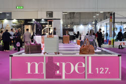 Second day at Mipel, the international leather goods and fashion accessories fair.
