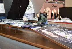 Second day at Mipel, the international leather goods and fashion accessories fair.