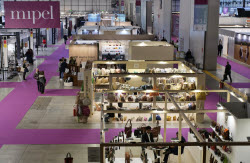 Second day at Mipel, the international leather goods and fashion accessories fair.