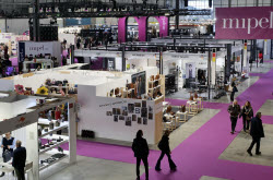 Second day at Mipel, the international leather goods and fashion accessories fair.