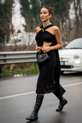 Street Style at Milan Fashion Week 2025 - Gucci in Milan - 25 Feb 2025