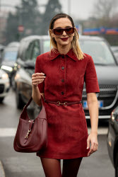 Street Style at Milan Fashion Week 2025 - Gucci in Milan - 25 Feb 2025