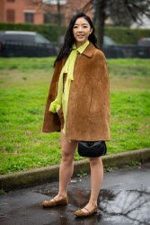 Street Style at Milan Fashion Week 2025 - Gucci in Milan - 25 Feb 2025