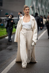 Street Style at Milan Fashion Week 2025 - Gucci in Milan - 25 Feb 2025