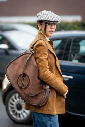 Street Style at Milan Fashion Week 2025 - Gucci in Milan - 25 Feb 2025