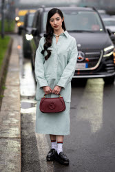 Street Style at Milan Fashion Week 2025 - Gucci in Milan - 25 Feb 2025