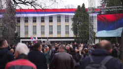 Protest in support of Bosnian Serb secessionist leader sentenced to one year in jail