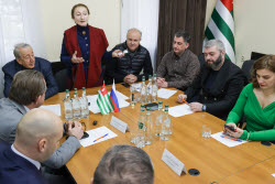 Representatives of Russia's and Abkhazia's civic chambers meet in Abkhazia