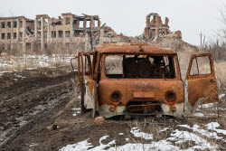 (+VIDEO) Peski Village in Donetsk People's Republic