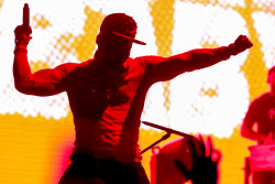American rapper DaBaby gives concert in Moscow