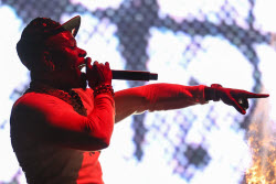 American rapper DaBaby gives concert in Moscow