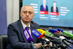 Abkhazian President-elect Gunba gives press conference