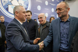 Abkhazian President-elect Gunba gives press conference