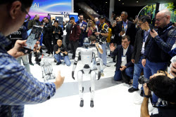Opening day of Mobile World Congress (MWC) in Barcelona
