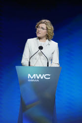Opening day of Mobile World Congress (MWC) in Barcelona