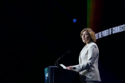 Opening day of Mobile World Congress (MWC) in Barcelona