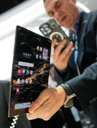 Opening day of Mobile World Congress (MWC) in Barcelona