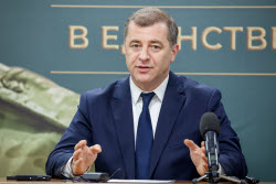 Abkhazia's former presidential candidate Ardzinba gives press conference on election results