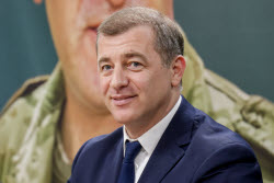 Abkhazia's former presidential candidate Ardzinba gives press conference on election results
